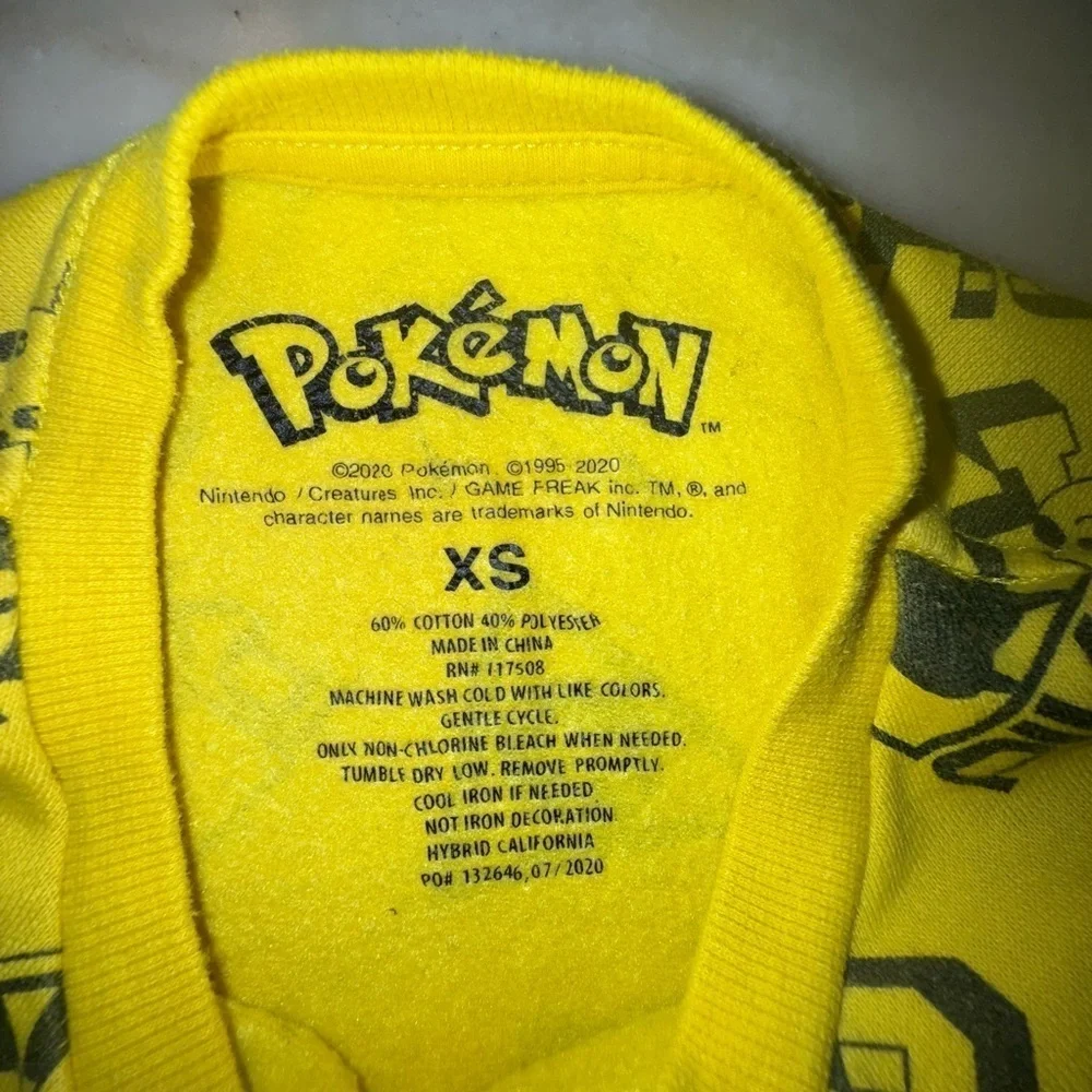 Pokemon Pikachu Yellow Kids Hoodie
